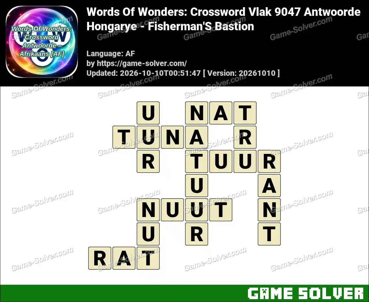 Words Of Wonders: Crossword Vlak 9047 Antwoorde – Hongarye – Fisherman’S Bastion